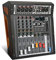 Verstärker Mischpult 4 Kanal Stereo 4Ohm 2 * 300W Powermixer mit Verstärker und 99 DSP Effektoptionen