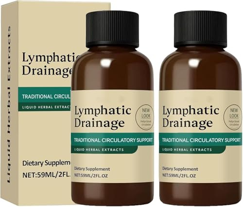 NutriMuse 2 droppar lymfdräneringssats PurezaDrops lymfatisk avgiftningsolja minskar naturligt ansikts- och kroppsvullnad, rengör lymfsystemet för