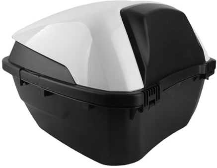 ACOGEDO Bauletto Posteriore per Moto di Grande capacità Impact Tail per Scooter Bianco Non Preoccuparti Bagnato Rai Bauletto da Viaggio per ScooterBaule Posteriore per ScooterBaule per ScooterMoto