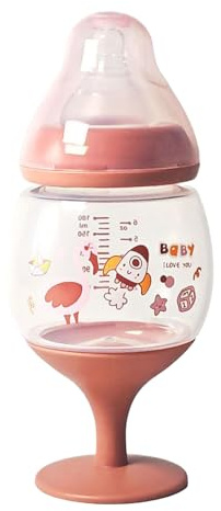 Jsnwernb Borraccia per l'allattamento al seno per bambini | 180 ml da allenamento per la nutrizione del seno | borraccia per bambini – per l'allenamento del latte materno durante i viaggi a casa