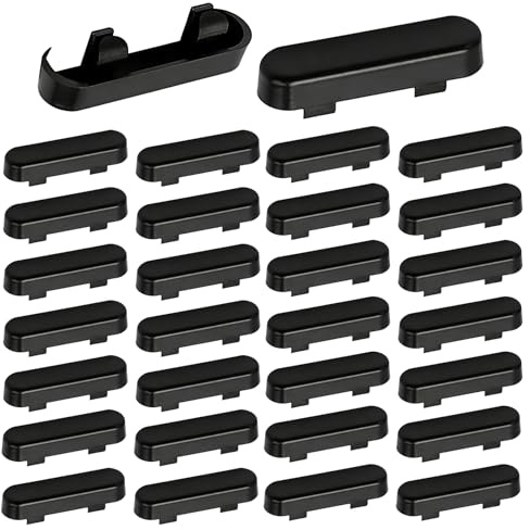 GVSS 30 Pièces Cache-Gouttières,Bouchons de Drainage pour Fenêtres PVC,Capuchons Anti-Infiltration pour Grilles d'Aération d'Appui de Fenêtre,pour Portes et Fenêtres Intérieures et Extérieures