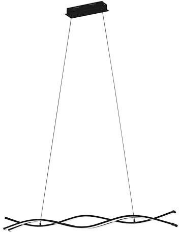 EGLO LED Pendelleuchte Lasana 3, 3 flammige Hängelampe, Hängeleuchte aus Stahl und Kunststoff, Pendellampe in Schwarz, Weiß, Wohnzimmerlampe hängend, warmweiß
