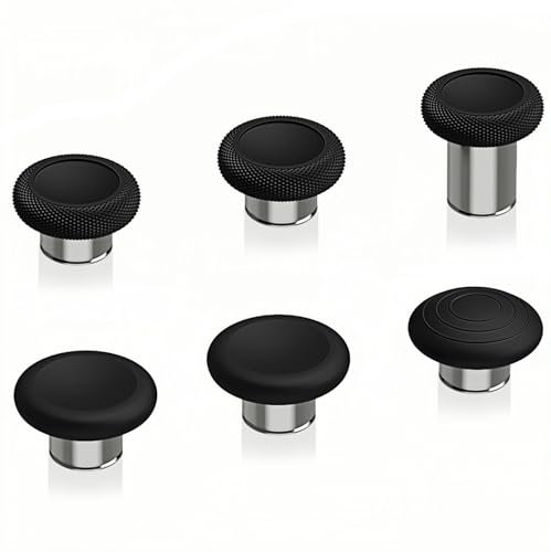 eXtremeRate 6 en 1 Joysticks Remplacement Métal pour Xbox One Elite Series 2/ Elite 2 Core Manette (Modèle 1797) - Argenté Classique