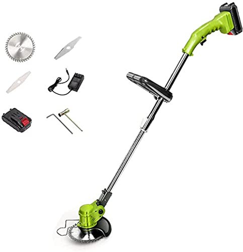Tondeuse à Gazon électrique Petit Coupe-Herbe agricole 21 V Lithium-ION Haute Puissance sans Fil Débroussailleuse Élagage Cutter Edger Outils de Jardin - Batterie au Lithium 8.0ah (Batterie au lithiu