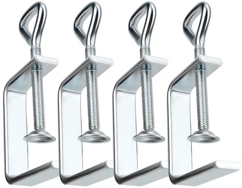 CAUTIOUS 4 abrazaderas C de acero inoxidable de alto rendimiento C abrazaderas pequeñas en C para carpintería 48 mm abrazadera de mesa tornillo de sujeción para forzar carpintería herramienta