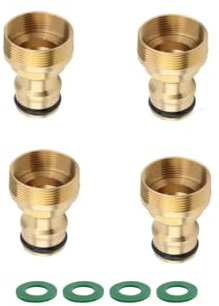 Changyeah 4 unidades de conector universal para grifo mezclador, adaptador de manguera, adaptador de manguera, acoplamiento rápido, manguera de jardín, adaptador de manguera de jardín