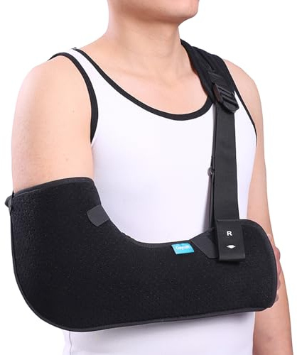 Cozyhealth Cabestrillo para Brazo Inmovilizador para Lesión de Hombro Soporte para Manguito Rotador para Dormir, Cómodo Cabestrillo Médico para Lesión de Hombro, Brazo Izquierdo y Derecho para Hombres