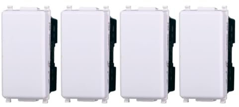 IXTRIMA Interruttore unipolare 1P 16A compatibile plana colore bianco EV0401 kit 4pz