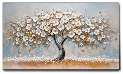 Giallobus - Quadro - 08 - Albero della serenità - Tela Canvas Telaio Standard - 100x60 - Pronto da appendere - Quadri moderni per la casa