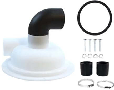 Fangxuee Filtre Cyclonique Collecteur de Poussière pour le Travail Du Bois avec Coude Construction de Couvercle de Séparateur Cyclonique en Aggloméré pour Aspirateur