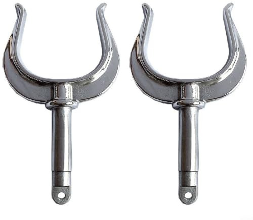 CWOQOCW Juego de 2 cerraduras de remo para barco, acero inoxidable 316, sistema de abrazadera de montaje lateral para barco marino
