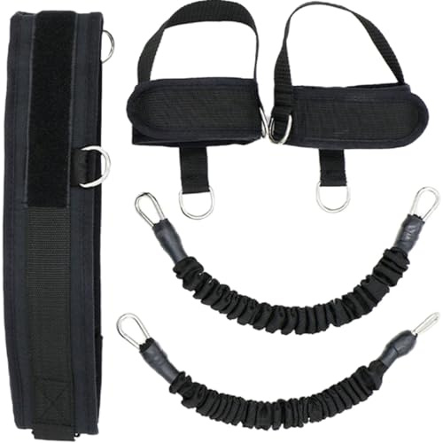 FOMIYES Bandas de Tobillo para Entrenamiento de Fuerza y Saltos, Bandas de Resistencia Profesionales para Gimnasio, Accesorios Fitness Duraderos para Piernas y Glúteos