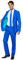 Offstream Plain Colored Suits for Men – Costumes Include Jacket Pants and Tie, XXL, Plain Blue