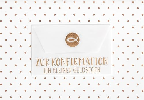 Perleberg Karte zur Konfirmation für Mädchen & Jungen - Lifestyle Collection - Glückwunschkarte Konfirmation mit Geldumschlag - Konfirmationskarte mit passendem Umschlag in 11,6 x 16,6 cm