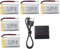 5PCS 3.7V 800mAh Lipobatterie mit 5 in 1 Ladegerät für MJX X708W X709 U45 U45W U42 U42W E32HW SYMA X5C X5SC X5SW H5C V931 S5C SS40 FQ36 T32 T5W H42 Quadricopter RC Drohne Lipo-Batterie