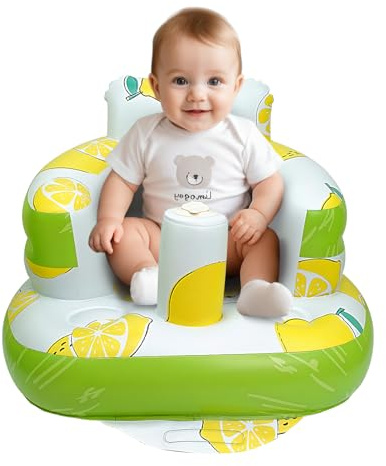 AirSwim Inflatable Baby Seat, Inflatable Baby Chair with Built-in Pump