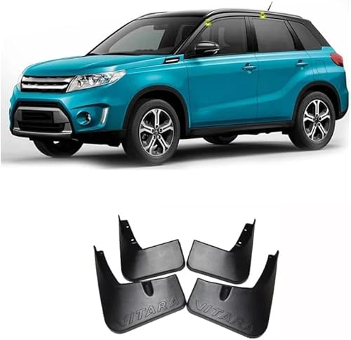LUMZAG 4 Pezzi Parafanghi Auto per Suzuki Vitara 2016-2023, Anteriore Posteriore Parafango Paraschizzi Fender Guardie Splash Parafango Protezione