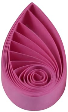 ODETOJOY Pestal rosa ton kvilling pappersremsor 5 mm täckremsor för hantverk enfärgade origami pappersremsor 0,5 cm pappersfiligranremsor (fuchsia nr.18)