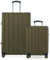 Hauptstadtkoffer Q-Damm - 2er Kofferset, Trolley-Set, TSA, Rollkoffer, Reisekoffer, (S & L), Avocado