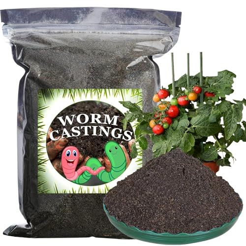 GOTVUGE Wurmkompost Bio-Dünger 500g, Natürlicher Dünger für Gartenarbeit, Tomaten, Erdbeeren, Blumen und Kräuter