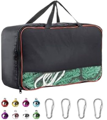 Kids Climbing Net - Net Climbing Frame | Safety Rope Netting Children's Swing | Climbing Cargo Net | Double Layer Treehouse Playground Web | Portable Climbing Netting 3x10 Ft Outdoor Exercise Equipm