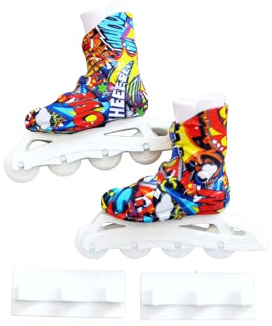 Mini Roller Skates Toy - Fingerboard Skate Shoes, Tiny Trick Footwear