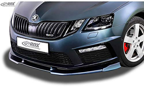 RDX Racedesign Frontspoiler VARIO-X Octavia 3 (5E) RS Facelift 2017+ Frontlippe Front Ansatz Vorne Spoilerlippe, Schwarz