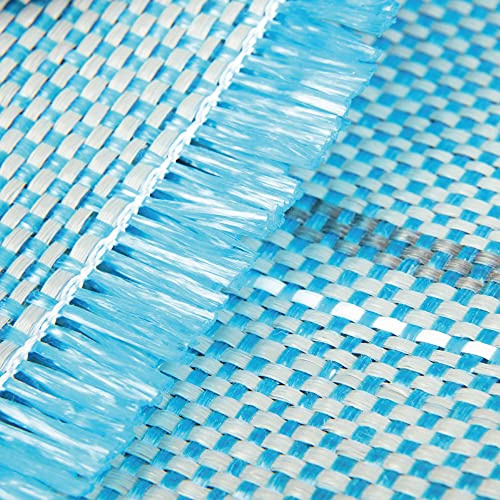 Tappeto per veranda in molte misure - Tappeto per tenda, sottotenda per campeggio - (300x300 cm / Blu chiaro) - per esterni, antiscivolo come protezione per erba e prato