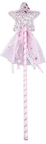 ZCYKJ Prinzessin-Zauberstab, Weihnachts-Feen-Zauberstab, niedliche Zauberstäbe Stern Fee Kostüm Requisiten Engel Fee Zauberstäbe Sticks für Geburtstag Hochzeit Party Cosplay Gefälligkeiten