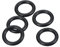 PATIKIL 25 Stück Dichtungsringe O-Ringe Gummidichtung 28mm AD 20mm ID 4mm Dicke Nitrilgummi Unterlegscheibe Dichtungssatz Gummischeiben für Auto Klimaanlage Wasserhahn Rohr Schwarz