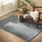SONGMICS Teppich, 120 x 170 cm, Wohnzimmerteppich, Rutschfester Teppich, Dekoration, für Wohnzimmer, Schlafzimmer, maschinenwaschbar, modern, Taubengrau TAR012G01