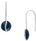 Skagen Damenohrringe Sofie Sea Glass Pull-Through Organic Shape blau, SKJ1812040