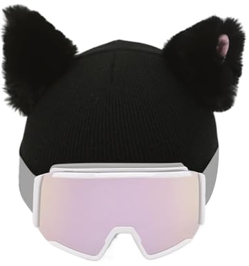 Cubierta de Casco de esquí - Accesorios Decorativos Skate, Linda Cubierta de Felpa para Ropa de Cabeza - Cubierta de Cabeza de Cabeza de oído de Gato Lindo para esquí -, Protector de Sombreros de