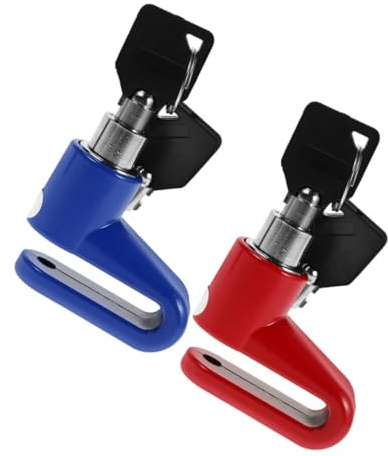 ROMISBABA Candado de Disco Portátil para Motos y Bicicletas Antirrobo para Freno Resistente y Ligero con Llavero Compatible con Scooters Eléctricos y Bicicletas de Montaña Fácil de Usar y