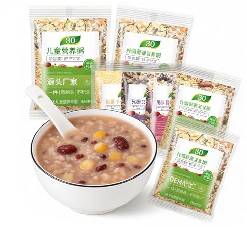 30 Paquets De Mélange Bouillie Céréales Mélangées, 75 G Chacun, Petit-déjeuner Nutritives Faciles À Cuire, Prêtes Rapidement Avec Une Cuisinière Ou Un Cuiseur Riz, Multi-grains