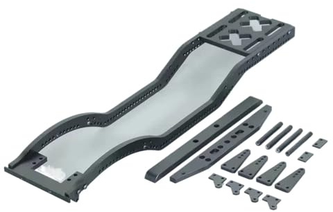 QAWRYV RC Car Toys For Axial For SCX10 D90 TF2 B5 1/10 Metal Chassis Set With Rails Shock Towers For Leaf For Spring Mounts – Upgrade RC Crawlers