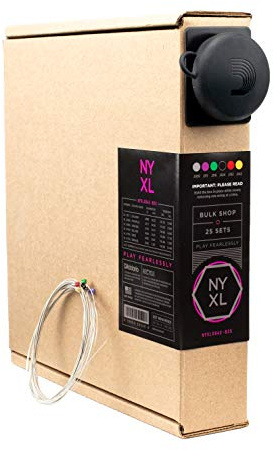 D'Addario Electric Guitar Strings, NYXL Nickel Plated, NYXL0942-B25, Super Light Gauge 09-42, 6-String Set, Pack of 25