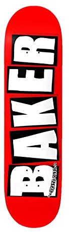 Baker Plateau Skate Brand Logo White 8.5 x 32