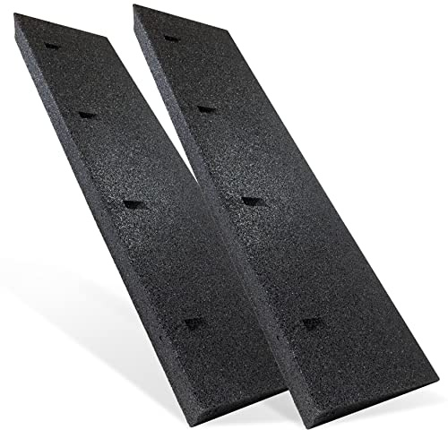 HASKYY Rampe d’accès en Caoutchouc Noir - Largeur : 50-100 cm - Hauteur : 45-70 - 110 mm - Cale en Caoutchouc pour Fauteuil Roulant, seuil de Porte, Voiture