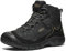 KEEN Men's Targhee 4 Mid Height Durable Comfortable Waterproof Hiking Boots, Black/Black/Black, 10 UK