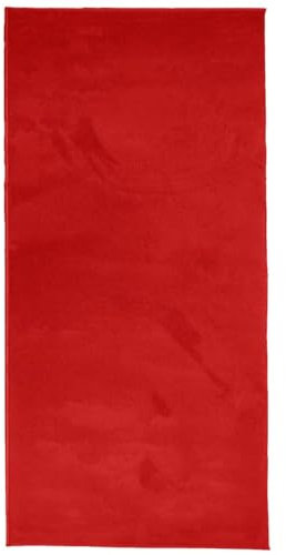 vidaXL Teppich Oviedo Kurzflor Rot 100x200 cm