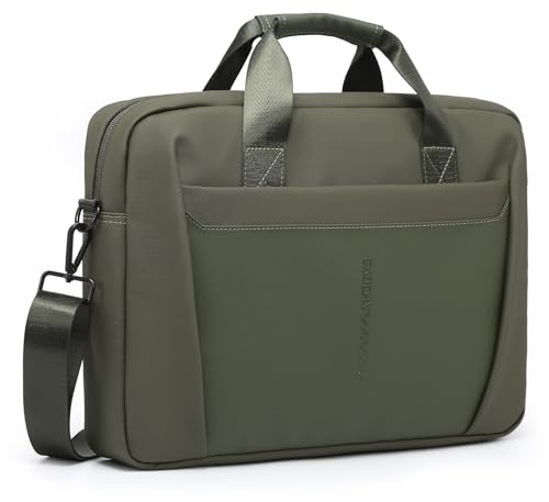 GAOCHY 13-14 Pulgadas Portátil Bolso de Hombro de Negocios Maletín Resistente al Agua Bolsas de Mensajería de Computadora Compatible con MacBook Pro 14, MacBook Air 13 M4, Dell, ASUS, Verde