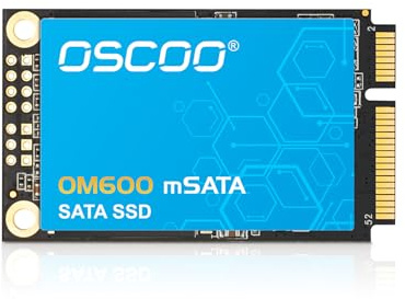 OSCOO 1TB mSATA SSD – SATA III 6Gb Interne Festplatte, Bis zu 550 MB/s, 3D NAND Flash | Kompatibel mit Laptop, Desktop
