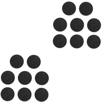 Angoily 2 Juegos Alfombrilla para Lavadora Limpiador Mini Plegable Protector Alfombrilla De Goma para Lavadora Y Secadora Cacerola De La Lavadora Black Fibra De Resina PP 8 Uds * 2