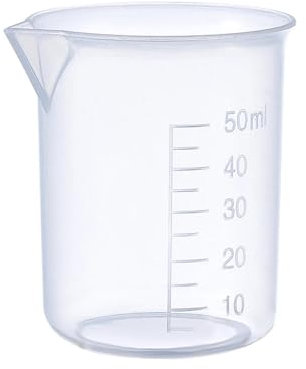 Tasse à mesurer, 5 pièces, gobelet de laboratoire en plastique transparent, pichet gradué for liquide, tasse de cuisine, cuisson, balance de mesure (gris)(Color 28)