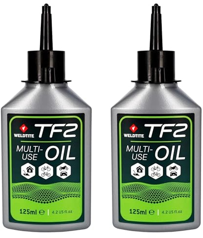 WELDTITE TF2 All Purpose Cycle Oil - Water Resistant Lubricant for Bikes, 125 ml (Pack of 2)
