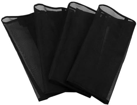 Botas Protectoras Contra Moscas Para Caballos - 4 Piezas Protectores De Malla Transpirable Para Patas,Mallas Ajustables Para Patas Equipamiento Rancho Pastos Verano