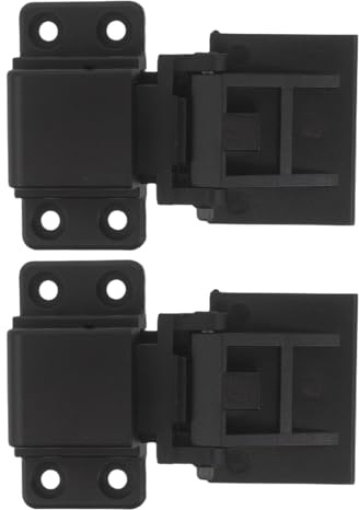 LOORGVEL Record Player Dust Cover Replacement Hinges for Vinyl Record Turntable Cover, Black Plastic Turntable Function Parts with Anti-slip Design and Easy Installation, Suitable for Home