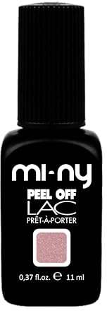 MI-NY Smalto Semipermanente Peel Off - Rose Quartz - Gel senza Base e Top Coat, Rimozione con Acqua Calda, Formula Vegan Friendly, Durata Fino 15 Giorni, Manicure Rapida in 5 minuti