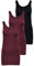 ONLY Damen Onllive Love Long Tank TOP JRS 3-PA, Black/+ 2 Port ROYAL, XXL